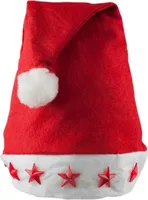 Weihnachtsmütze mit blinkenden Sternen