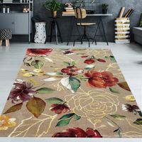 Wunderschöner Teppich mit bunten Blumen Größe - 240 x 340 cm