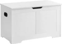 Aufbewahrungstruhe Aufbewahrungsbox 80 x 40 x 46 cm Weiß