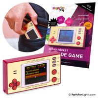 HappyFunToys Retro-Taschen-Spielhallencomputer mit Farbbildschirm und 150 Spielen