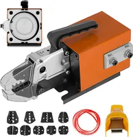 VEVOR Pneumatický lisovací prístroj Am-10, Pneumatický lisovací prístroj na lisovanie káblových koncoviek do 16 mm², Pneumatický lisovací prístroj s 10 súpravami matríc na mnoho typov káblových koncoviek