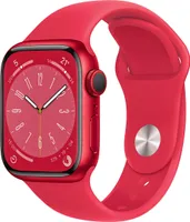 Apple Watch Series 8 41mm (A2773) Červený sportovní řemínek Alu Červený CEL Neu