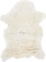 vidaXL Schafpelz Creme 70x100 cm