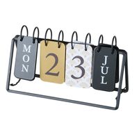Blockkalender "Daily" aus Eisen, Dauerkalender, von Boltze, 27x10x16cm