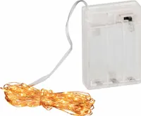 Coen Bakker LED Lichterkette Batterie Draht kupfer 4,95m 100 LED warmweiß classic warm