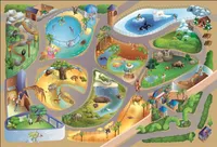 verkehrsteppich Zoo 100 x 150 cm