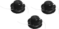 Matrix 3x Fadenspule Ersatz Mähfaden für Rasentrimmer PGT 3in1-2 BMS 1400-3 15m
