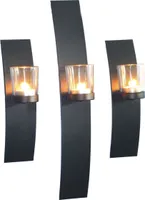 Wandkerzenhalter - 3er Set - für Teelichter