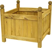 Pflanz-Kasten aus Holz quadratisch