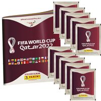 Panini WM 2022 Qatar Sammelsticker - 1 Album + 10 Tüten