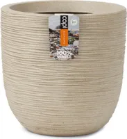 Capi Blumentopf Waste Rib 43x41 cm Terrazzo Beige