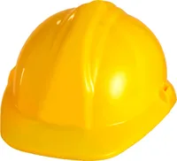 Bauarbeiter Helm - Bauhelm - Faschingshelm Hartplastik gelb