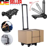 Faltbarer Transportkarren Handwagen, 40kg Belastung, Leichtgewichtiger Transportkarre, im Freien Tragbare Einkaufsartikel Trolley für Getränkekisten, Blumenkübel, Geschäftsreise, Schwarz
