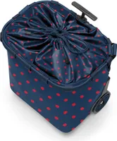 reisenthel carrycruiser, Einkaufsroller, Einkaufswagen, Trolley, Einkaufstrolley, Polyestergewebe, Frame Mixed Dots Red, 40 L, OE3076