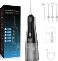 Water Flosser Kabelloser Munddusche 9 Modi 4 Düsen IPX7 Wasserdicht