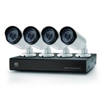Conceptronic 4-Kanal-AHD-CCTV-Überwachungskit, Verkabelt, Geschoss, BNC, Indoor/Outdoor, 25 m, CMOS