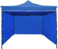 Ekspand | Partyzelt 3x3m - Blau - Faltbar - Ideal für Gartenpartys - Wetterfest und Stabil