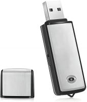 8GB Digital Diktiergerät tragbar USB Aufnahmegerät Voice Recorder Silber