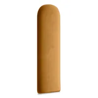 Muralo Polsterpaneel ovales WANDPOLSTER Wandkissen Bettkopfteil Wandpaneel Gelb 30 cm x 60 cm