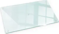 Farblose Wandschutz - Spritzschutz aus Glas Küchenrückwand  - Transparent Abdeckplatte -  52x30 cm