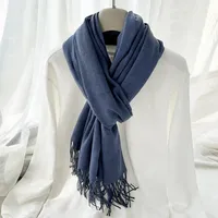 INF Warmer und weicher Kaschmirschal Blau