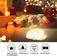 LED lampa na knihy, 7 farebných režimov lampy na knihy, skladacia lampa na knihy, stolná lampa nabíjateľná cez USB, nočná lampa, dekoratívne lampy [energetická trieda A+++]