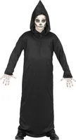 Halloween "Sensenmann" Kinderkostüm Robe mit Kapuze | Schwarz Größe: 164