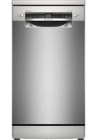 Bosch SPS4HMI49E Serie 4 Standgeschirrspüler, 45 cm breit, 10 Maßgedecke, Silence Plus, Extra Trocknen, 3-fach Rackmatik, Silver Inox