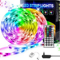 KSIPZE LED Strip 20m RGB Farbwechsel LED Lichterkette LED Band Stripes Mit 44 Tasten Fernbedienung und Netzteil LED Streifen für die Beleuchtung von Schrank,Haus Deko Küche Party Bar