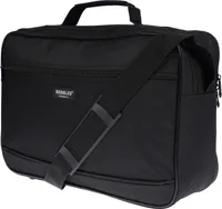 Große Herren Tasche Arbeitstasche Umhängetasche Flugbegleiter Messenger Bag Schwarz