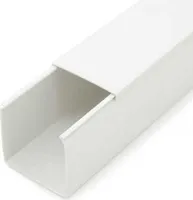 10m Kabelkanal Weiß Selbstklebend, 6,0 x 6,0 x 100 cm / 10 x 1m