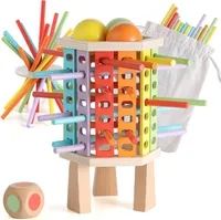 Montessori Spielzeug ab 3 Jahre, Pädagogisches Holzspielzeug, Motorikspielzeug für Säuglinge und Kleinkinder, Geburtstagsgeschenke