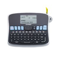 DYMO LabelManager 360D Professionelles Beschriftungsgerät | Etikettiergerät mit QWERTZ Tastatur | Einfache Textbearbeitung | für D1 Etiketten in 6, 9, 12, 19 mm Breite
