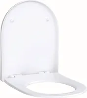 Geberit Acanto WC-Sitz mit Absenkautomat Quick Release, antibakteriell, weiß