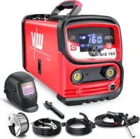 MIG 160 Kombi-Schweißgerät-Set Elektrodenschweißgerät – 30-160A mit Gasfrei-Funktion und digitalem Display