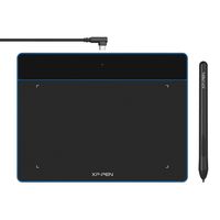 XP-PEN Deco Fun S Grafiktablett, 6,3x4 Zoll Stift Tablet, Stift mit 8192 Druckstufen& 60° Tilt, Pen Tablet OSU Spiel mit Android, Chromebook, Linux (Blau)