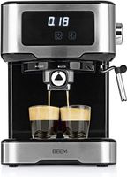 BEEM ESPRESSO-SELECT-TOUCH Espressomaschine klassisches Design Siebträgermaschine 15 bar professionelle Milchschaumdüse Kaffeespezialitäten Barista