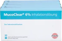MucoClear 6 % NaCl inhalačný roztok, 60 ks. Ampulky