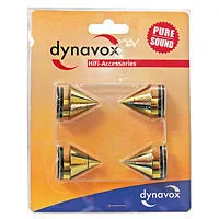 Dynavox Lautsprecher Spikes, 4er Set Messing