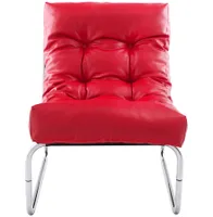 Křeslo alterego loft frame barva chrom sedadlo červená | Alterego