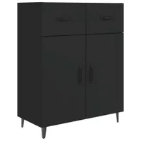 vidaXL Kredens czarny 69,5x34x90 cm Materiał drewnopochodny