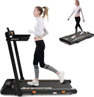Laufband likesporting 1-12km/h für zu Hause (Mit Toolkit, mit Schmiermittel), 2-in-1 Faltbares Laufband mit Bluetooth Treadmill