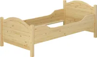 Seniorenbett extra hoch 100x200 Massivholz Kiefer Holz Einzelbett Gäste Zubehör wählbar V-60.40-10Rollrost inkl.