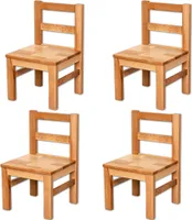 Vierer Set: Bubema Kinderstuhl aus massiver Kernbuche, Natur geölt, extra stabil