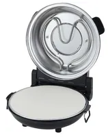 Elta Pizzamaker PZ-1200 schwarz Metall Elektrischer Pizzaofen