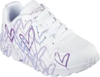 Skechers Uno Lite Mädchen Sneaker in Weiß, Größe 38