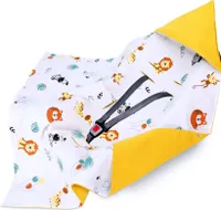 Einschlagdecke Babyschale Baby Decke 90x90 cm - Atmungsaktive Sommerdecke Blanket für Kinderwagen und Autositz für Neugeborenen und Kleinkinder