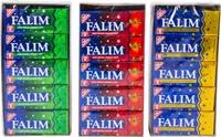 Falim Kaugummi - 3er Mix Set Damla+Minzaroma+Erdbeeraroma Ohne Zucker 3x5*20