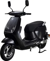 RocknBikes RE01 Schwarz Motorroller 45km/h Elektroscooter 60V20AH Blei-Gel Akku Alufelgen mit Gepäckträger komplett zusammengebaut
