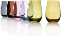 Stölzle Lausitz Sada 6 hrnků 465 ml Elements color Mediterranean Mix 3520012